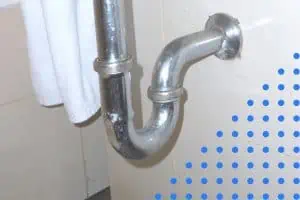 p-trap pipe in bathroom